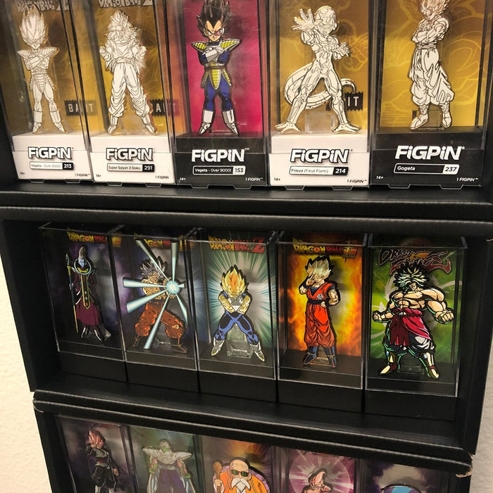 Display Geek Best FiGPiN enamel pin Display Case Shelf Shelves Eco Original vaulted kubbies collect awesome