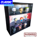 **BACK IN STOCK MAY 13TH** HORROR - Display Case for Funko Pops with 3 Backdrop Inserts, Corrugated Cardboard - Display Geek
