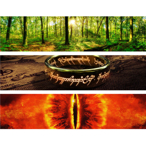 LORD OF THE RINGS - MINI Display Case for Small Toys with 3 Backdrop Inserts, Corrugated Cardboard - Display Geek, Inc.