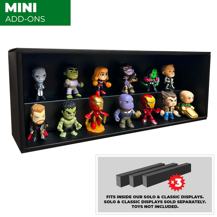 Display Geek Mystery Mini Funko Pop Vinyl Display Case Pop Shelf Shelves Eco vaulted original kubbies cubbies add on dorbz soda