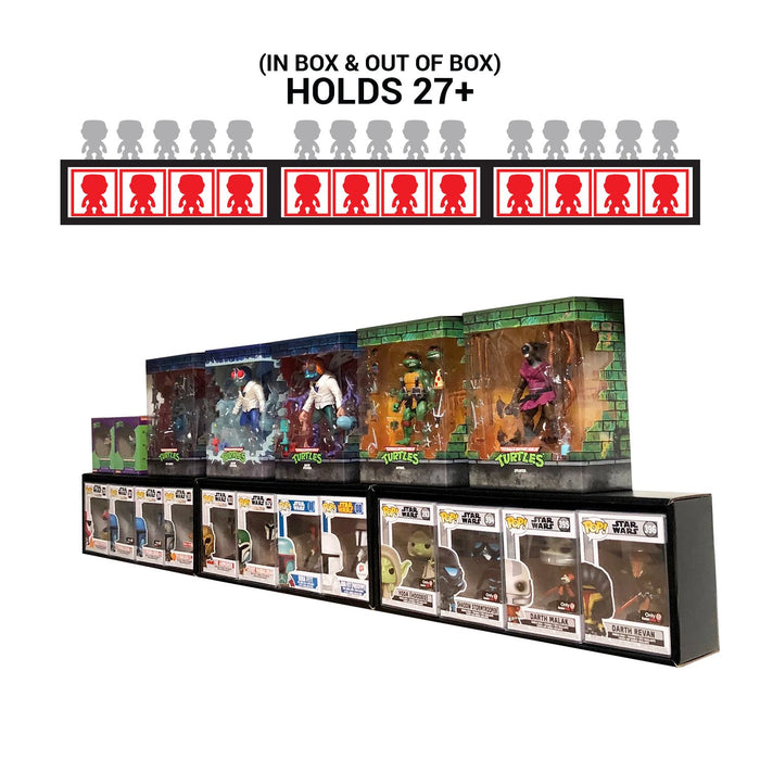 Display Geek Out of Box Funko Pop Vinyl Display Case Pop Shelf Shelves vaulted kubbies