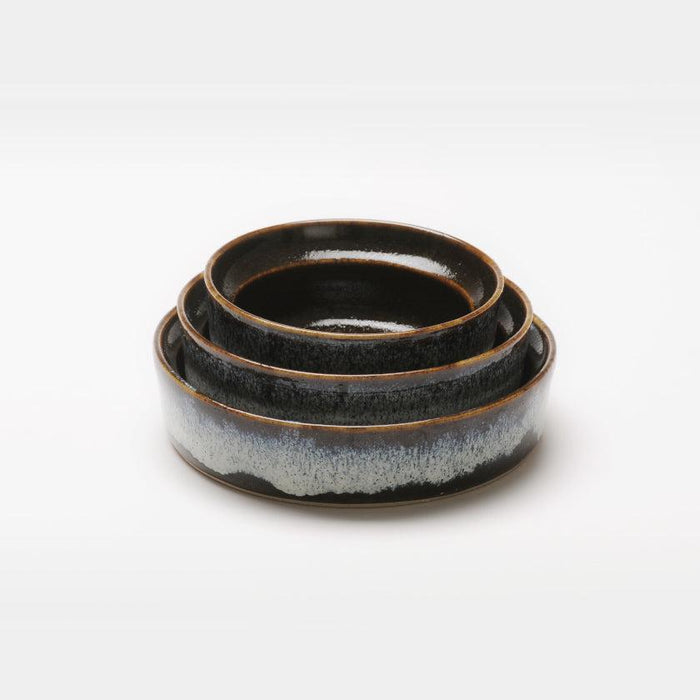 [DISH SETS] SPILL-PROOF DISHES SET OF 3 FROM AOMORI | TSUGARU WARE | AERU