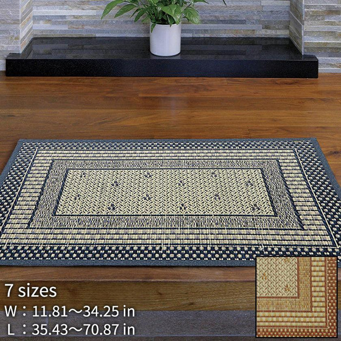 [DOORMAT] IGUSA (JAPANESE RUSH) ENTRANCE MAT (NONWOVEN BACKING) ERUMODO | TATAMI, CARPET | HAGIHARA