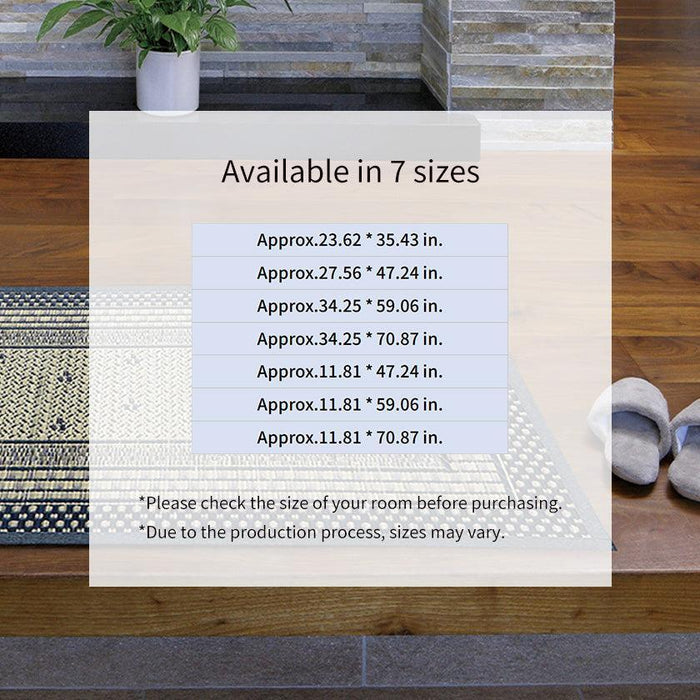 [DOORMAT] IGUSA (JAPANESE RUSH) ENTRANCE MAT (NONWOVEN BACKING) ERUMODO | TATAMI, CARPET | HAGIHARA