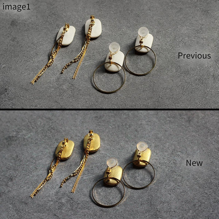 [EARRINGS] HALF-MOON | IMARI-ARITA WARES | 6.KILN