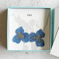 [EARRINGS] PANSY BLUE | MORPHOSPHERE | KYOTO YUZEN DYEING