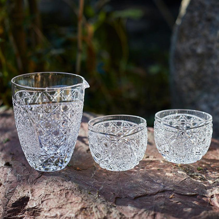 [EDO KIRIKO] KIKUTSUNAGI AND KAGOME SAKE CUP | TABLEAU