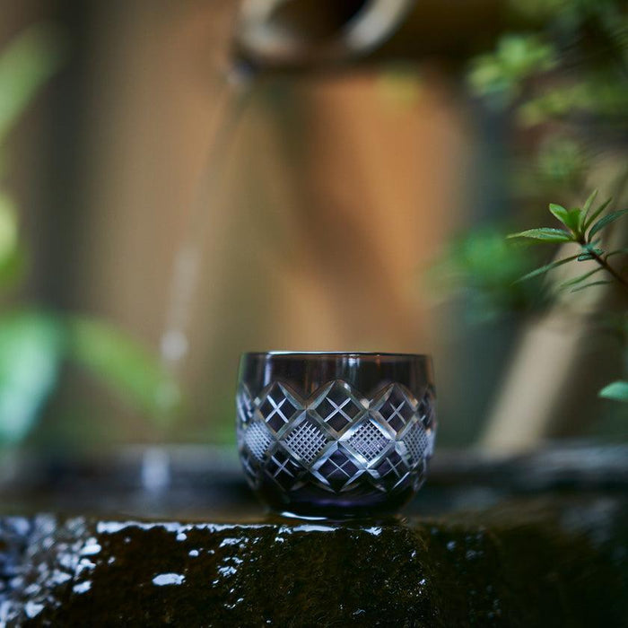 [EDO KIRIKO] YARAI NANAKO SAKE CUP PAIR | TABLEAU