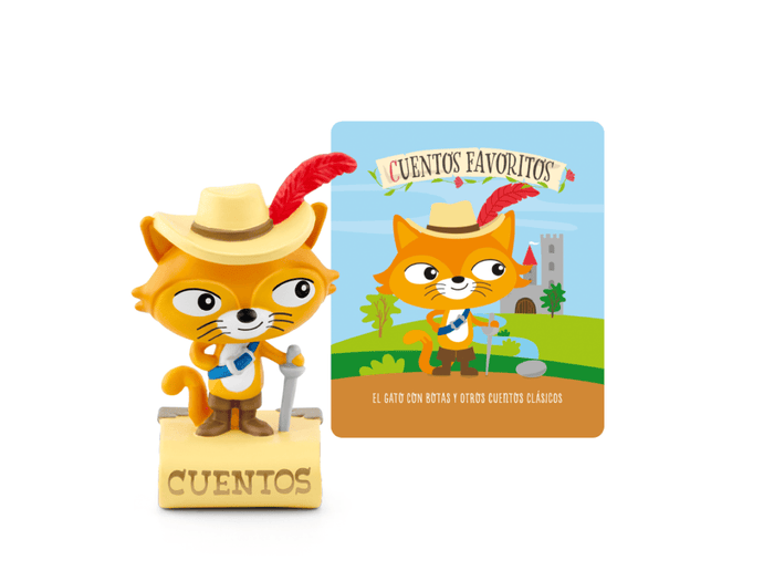 El Gato Con Botas & Otros Cuentos Clásicos Tonie (en Español) audio figurine with content illustration
