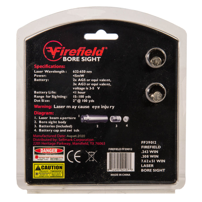 Firefield .243/ .308/ 7.62x54 In-Chamber Red Laser Brass Boresight-Optics Force