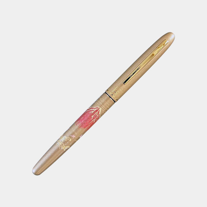 [FOUNTAIN BRUSH PEN] GOLD RED FUJI (HARD TIP WITH REPLACEMENT NIB) | CALLIGRAPHY SUPPLIES & BRUSH PENS | KURETAKE