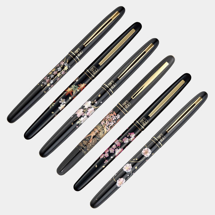 [FOUNTAIN BRUSH PEN] MAKIE STORY CHERRY BLOSSOMS BLACK | CALLIGRAPHY SUPPLIES & BRUSH PENS | KURETAKE