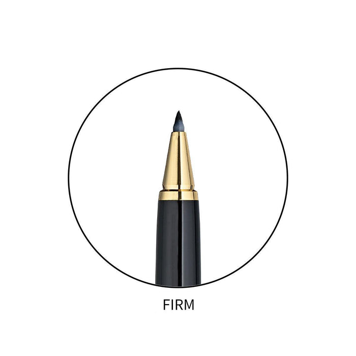 [FOUNTAIN BRUSH PEN] YUME GINGA – GENUINE LEATHER (BLACK) | CALLIGRAPHY SUPPLIES & BRUSH PENS | KURETAKE