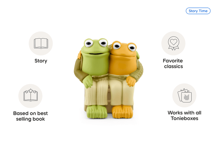 Frog and Toad Tonie audio figurine from the story time category, inspiring audio journeys and imaginative play
