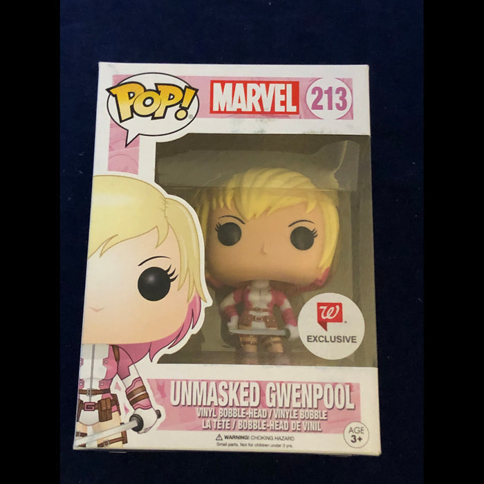 Funko Pop Marvel Gwenpool Unmasked Walgreens