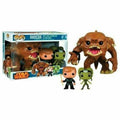Funko Pop Rancor, Luke Skywalker, and Oola 3 Pack PX Previews