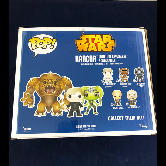 Funko Pop Rancor, Luke Skywalker, and Oola 3 Pack PX Previews