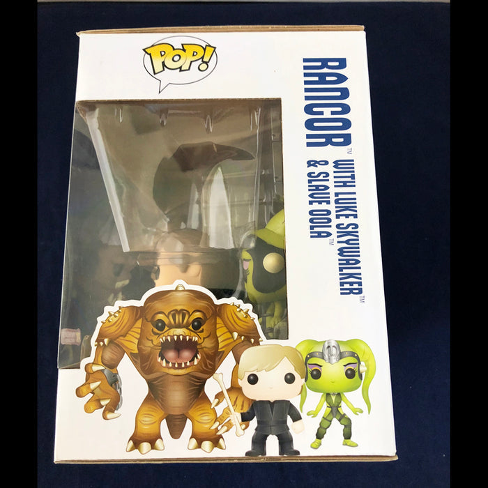 Funko Pop Rancor, Luke Skywalker, and Oola 3 Pack PX Previews