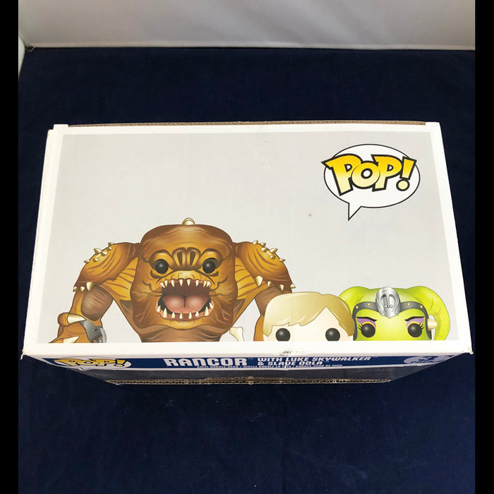 Funko Pop Rancor, Luke Skywalker, and Oola 3 Pack PX Previews