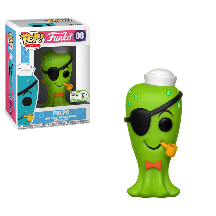 Funko Pop Spastik Plastik Pulpo Green ECCC Sticker LE 1000