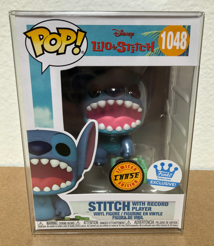 Funko Pop Stitch with Record Player Singing CHASE Funko Shop
