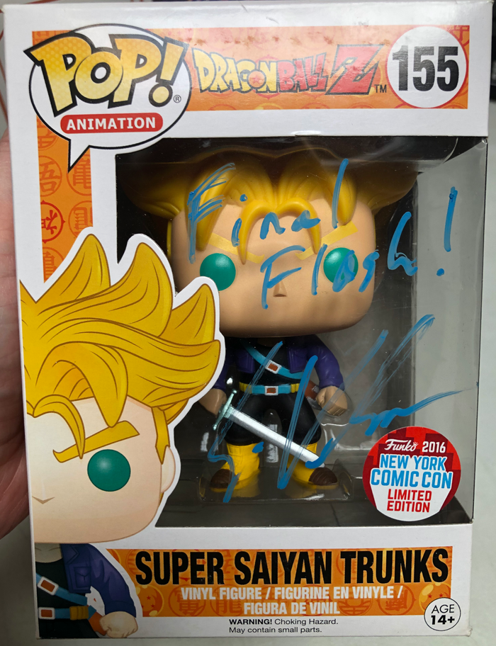 Funko Pop Super Saiyan Trunks NYCC SIGNED No COA