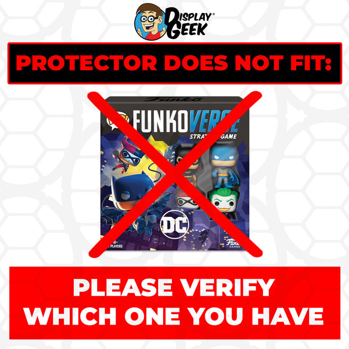 FUNKOVERSE Pop Protectors for Tall Funko Board Games (0.50mm thick) 10.5h x 7w x 2.5d - Display Geek, Inc.