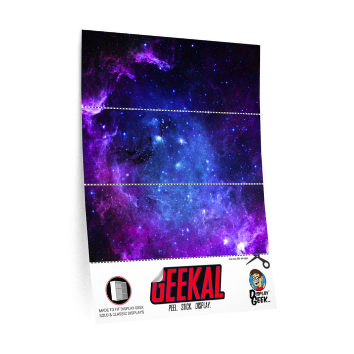 Display Geek Geekal Out of Box Custom Background Insert Funko Pop Soda Vinyl Display Case Pop Shelf Shelves vaulted kubbies marvel galaxy thanos avengers