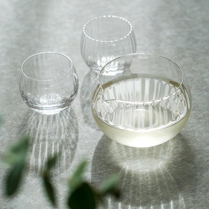 [GLASS] MAI SAKE SET | EDO CUT GLASS