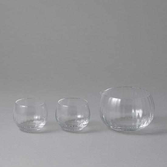 [GLASS] MAI SAKE SET | EDO CUT GLASS