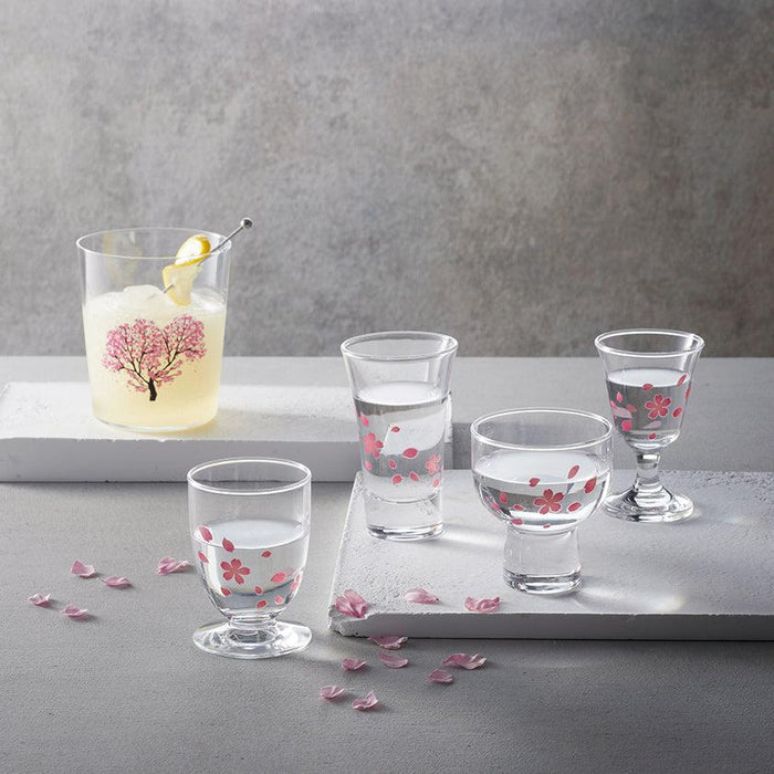 [GLASS SET] CHERRY BLOSSOM SET OF 4 | COLOR & DESIGN CHANGE | MARUMO TAKAGI