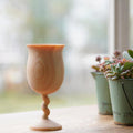 [GLASS] WINE GLASS WOODEN TWIST GOBLET | WOODWORKING | KINO-SACHI