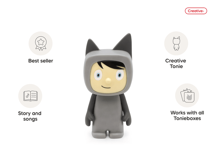 Creative-Tonie Gray Light audio figurine, inspiring audio journeys and imaginative play