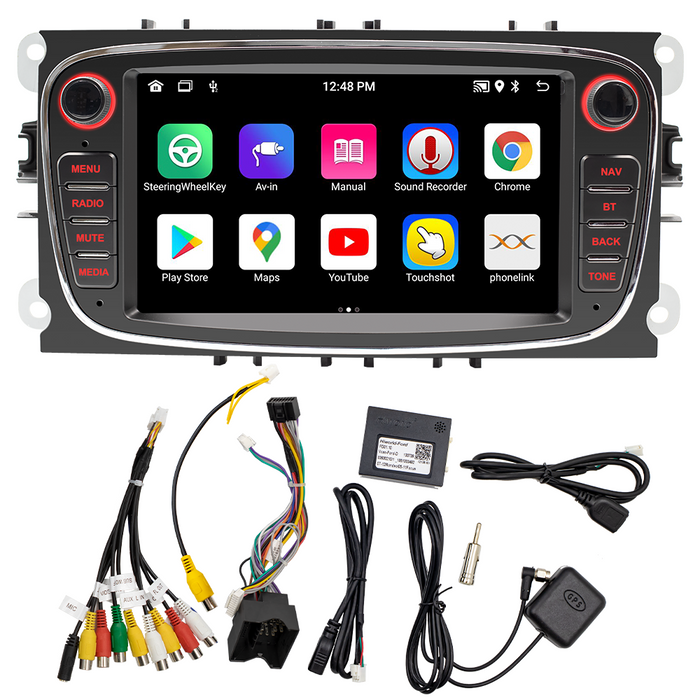Haed Unit With Carplay Car Stereo For Ford Focus Android 13 Car Multimedia Player in Dashboard GPS Navigation
