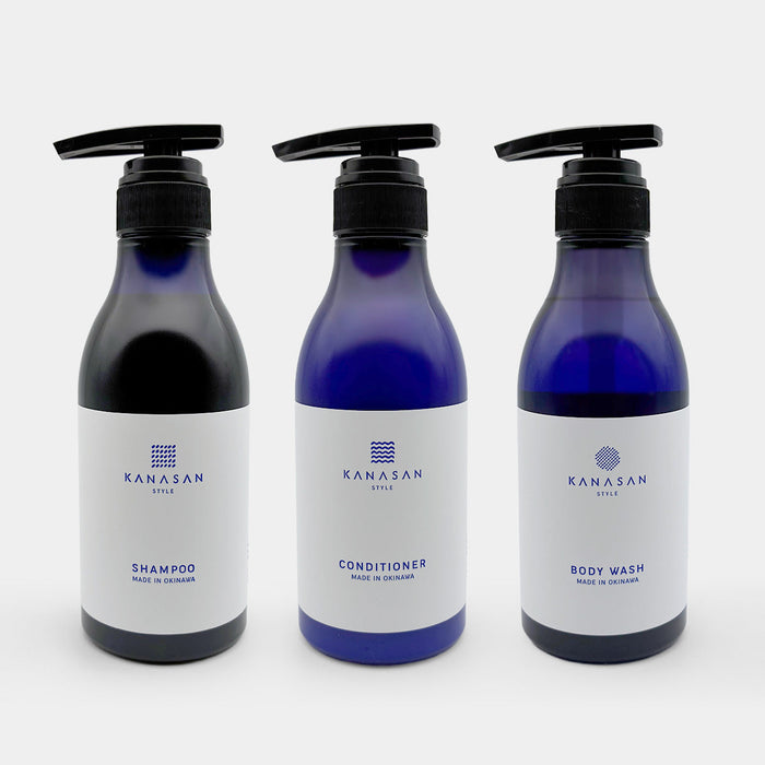 [HAIR & BODY CARE] STYLE HAIR SHAMPOO / HAIR CONDITIONER / BODY WASH &nbsp|&nbsp TREASURES OF OKINAWA &nbsp|&nbsp KANASAN