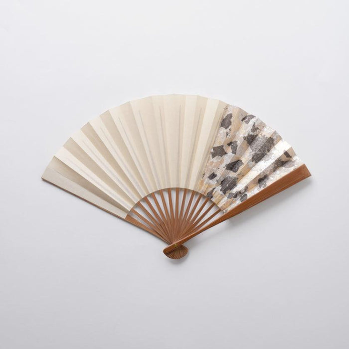 [HAND FAN] HAKUSAI BEIGE 6.5 SUN | KYOTO FOLDING FANS| YASUTO YONEHARA