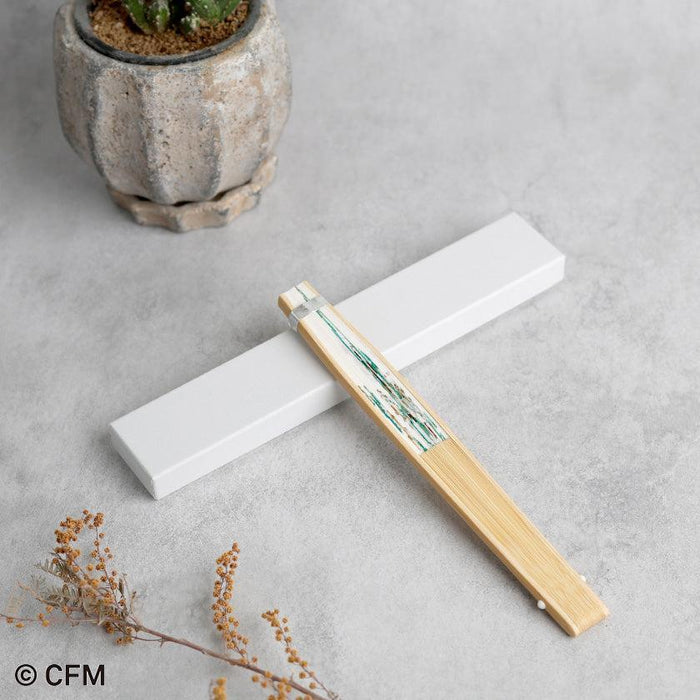Hatsune Miku Kyoto folding fan in bamboo and resin, with white gift box | Kyoto, Hatsune Koubou