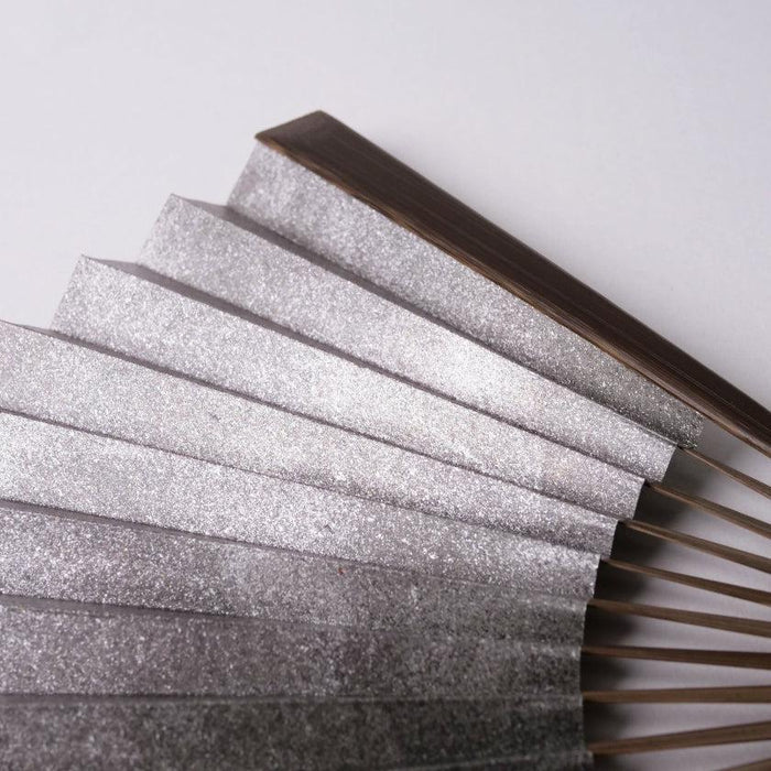 [HAND FAN] IBUSHI #0 GRAY 7 SUN | KYOTO FOLDING FANS| YASUTO YONEHARA