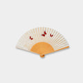 [HAND FAN] WOMEN'S SILK FAN UNRYU PAPER BUTTERFLY RED | KYOTO FOLDING FANS | OHNISHI TSUNE SHOTEN