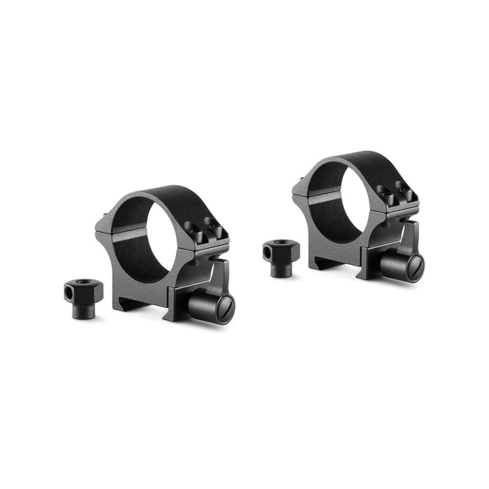 Hawke Pro Steel Ring Mounts 30mm w Lever & Nut