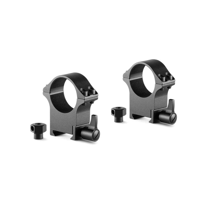 Hawke Pro Steel Ring Mounts 30mm w Lever & Nut