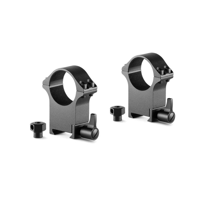 Hawke Pro Steel Ring Mounts 30mm w Lever & Nut