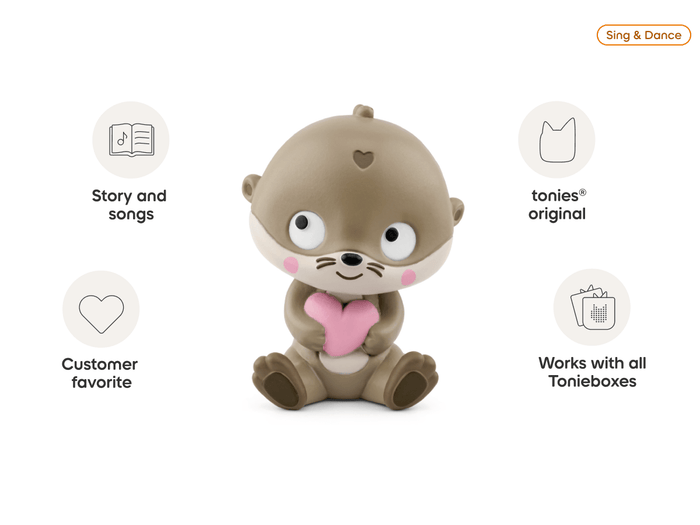 In Otter Words, I Love You Tonie audio figurine from the sing & dance category, inspiring audio journeys and imaginative play