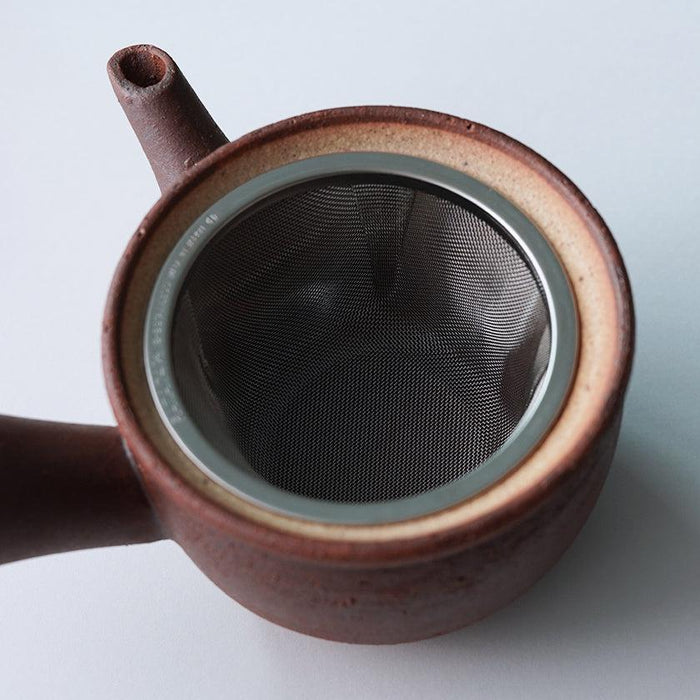 [JAPANESE TEA POT] BRONZE-RED | SHIGARAKI WARE