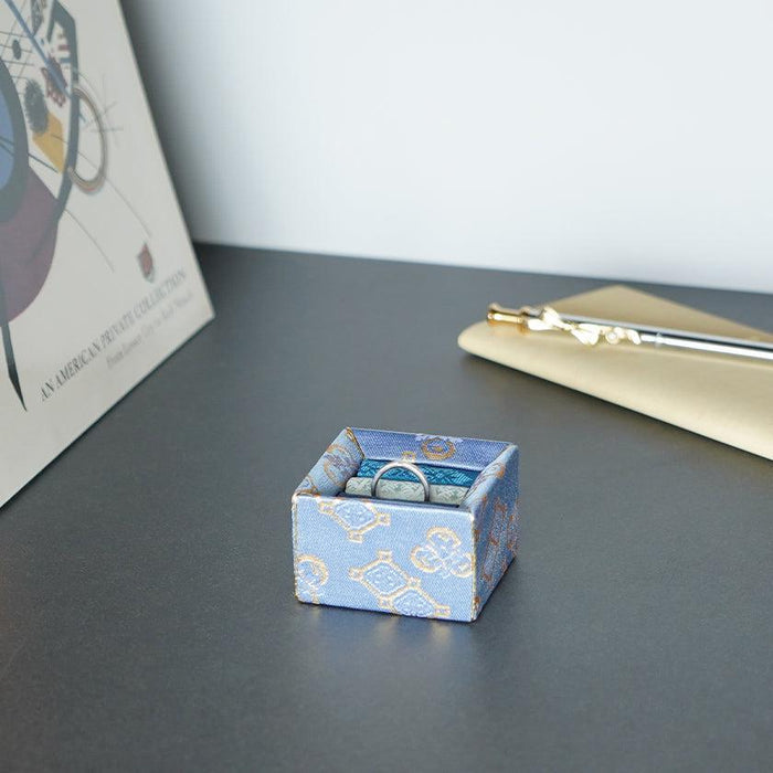 [JEWELRY CASE] AJIRO RING CASE (BLUE) | EDO ART DOLLS | KAKINUMA DOLLS