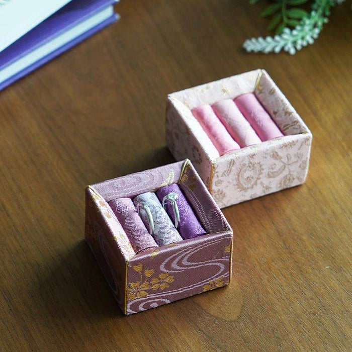 [JEWELRY CASE] AJIRO RING CASE (PURPLE) | EDO ART DOLLS | KAKINUMA DOLLS