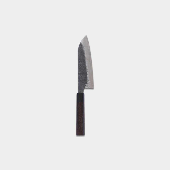 [KITCHEN (CHEF) KNIFE] FORGED KUROBUCHI SANTOKU KNIFE (AOGAMI SUPER STEEL) 170MM | ECHIZEN FORGED BLADES| IWAI CUTLERY