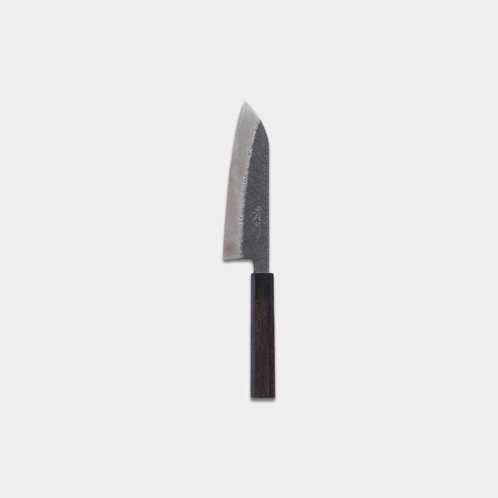 [KITCHEN (CHEF) KNIFE] FORGED KUROBUCHI SANTOKU KNIFE (AOGAMI SUPER STEEL) 170MM | ECHIZEN FORGED BLADES| IWAI CUTLERY