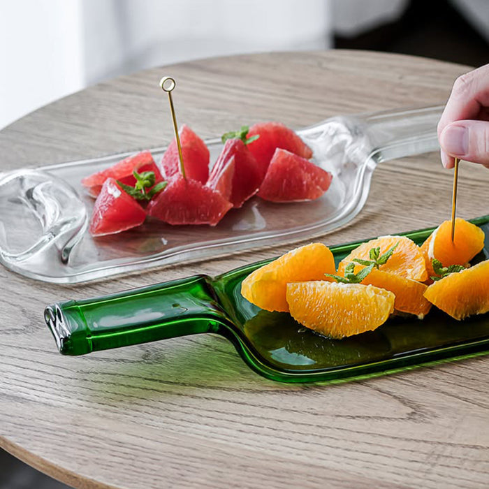 [LARGE PLATE (PLATTER)] FUNEW TRAY L CLEAR | EDO CUT GLASS