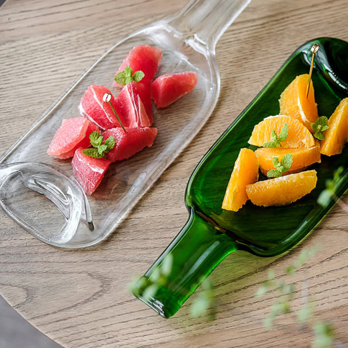 [LARGE PLATE (PLATTER)] FUNEW TRAY L CLEAR | EDO CUT GLASS